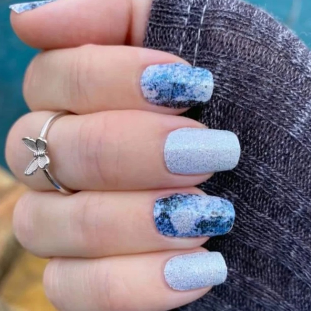 *Retired* Color Street: In Another Galaxy | Silver Blue Black Cosmic Galactic - Picture 9 of 13